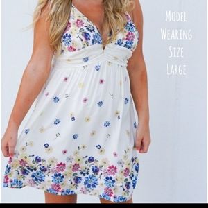 Adorable spring or summer mini dress
